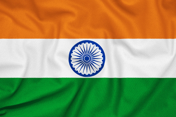 Bandeira da Índia. Bandeira da Índia.